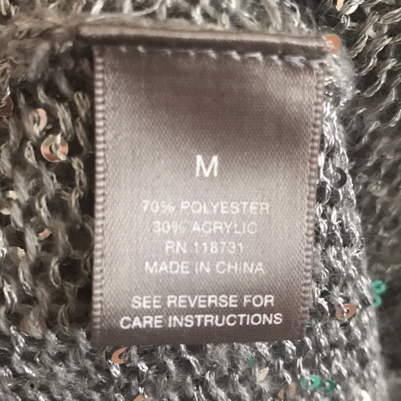 Taylor Marcs Gray Sequined Sweater - Picture 5 of 7